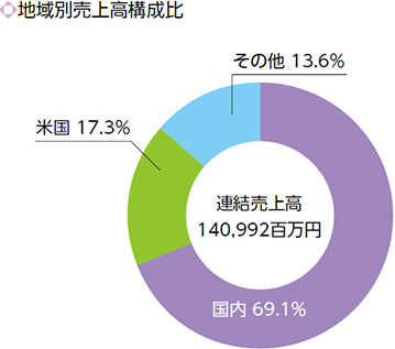 地域別売上高構成比