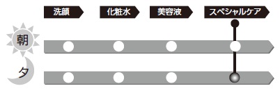 お手入れのステップ